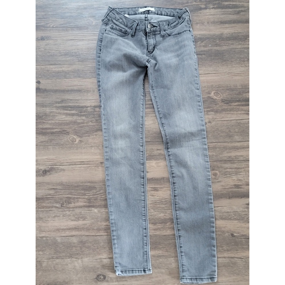 Bullhead Black Grey Denim Legging Skinny Jeans Womens Size 3‎ Stretch Wash